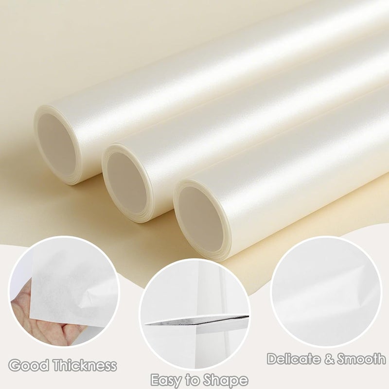 Ethanberg 60 Sheets Gift Wrapping Tissue Paper Bulk, White Tissue Paper for Gift Bags, Decorative Art Papers for DIY Crafts Wedding Birthday Baby Showers Holiday Party Decor, 20x14 Inches - Image 3
